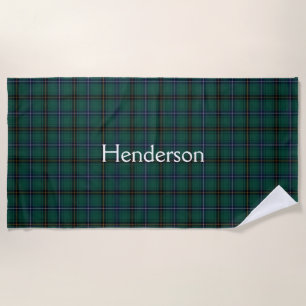 Toalha De Praia Henderson Clan Tartan Xadrez Beach Towel
