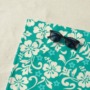Toalha De Praia Hibiscus havaiano de Kapalua Pareau - verde