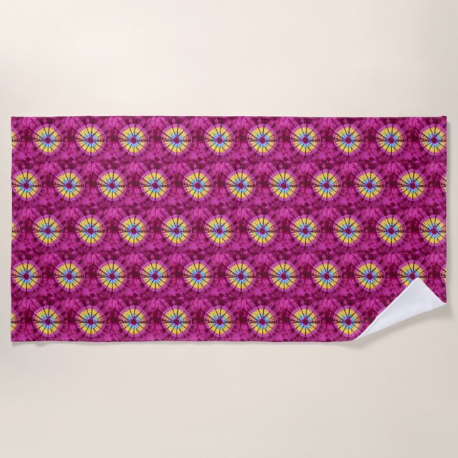 Toalha De Praia Hippie batik (Frente)