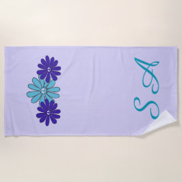 Toalha De Praia Hippie Flower Power Peace Sign