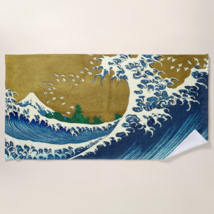 Toalha De Praia Hokusai Big Wave Japão Art