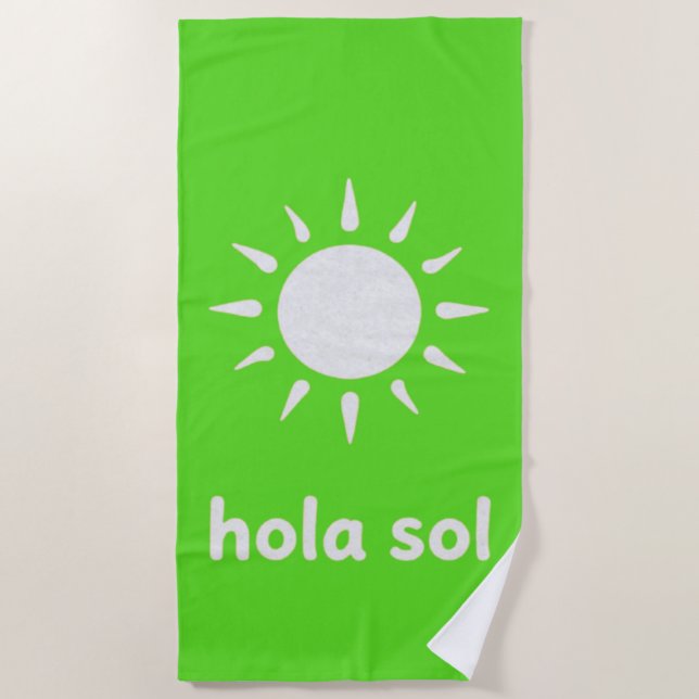 Toalha De Praia Hola Sol (Frente)