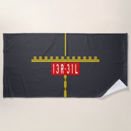 Toalha De Praia Holding Point Marking 13R-31L