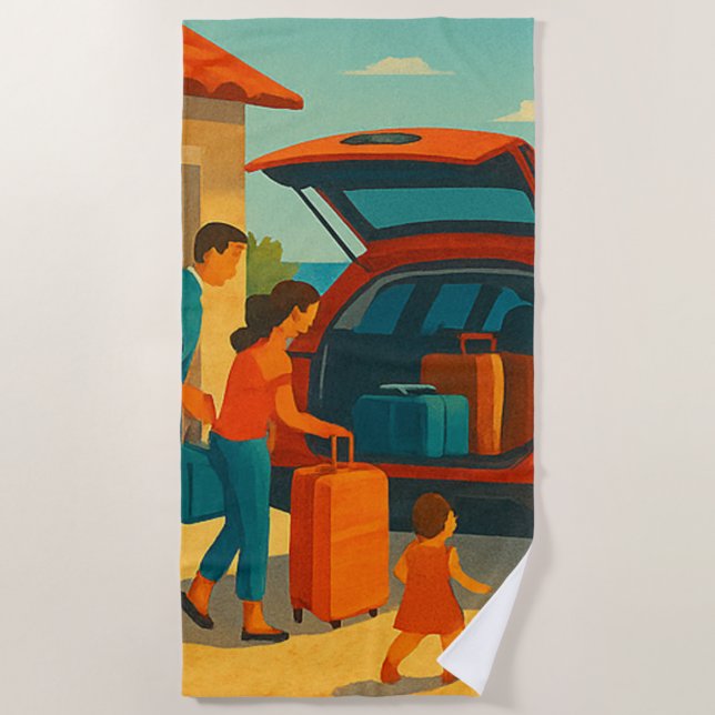 Toalha De Praia holiday is (Frente)