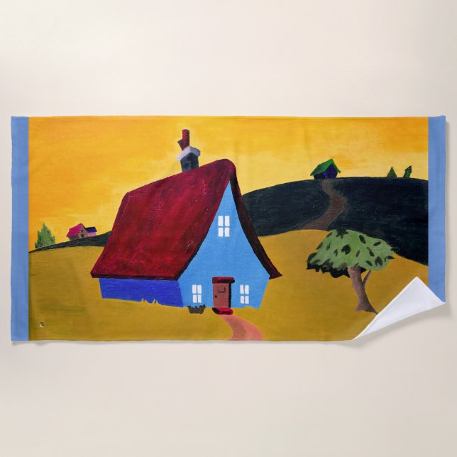 Toalha De Praia HOME SWEET HOME Beach Towel (Frente)