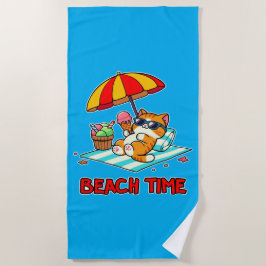 Toalha De Praia Hora da praia 3