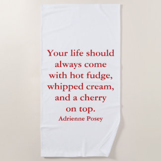 Toalha De Praia Hot Fudge Beach Towel
