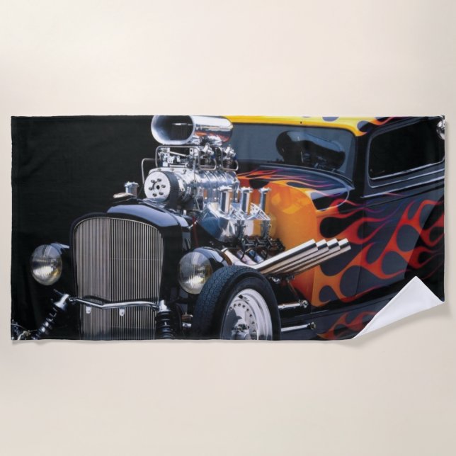 Toalha De Praia Hot rod (Frente)