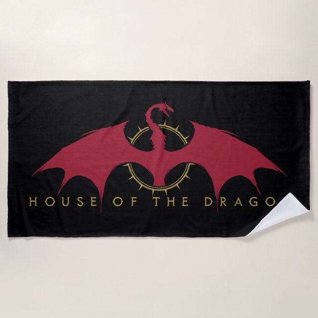 Toalha De Praia HOUSE OF THE DRAGON | Red Dragon Graphic (Frente)
