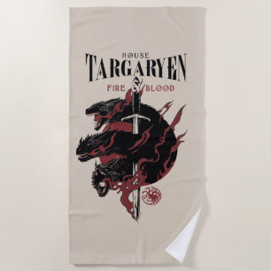 Toalha De Praia House Targaryen - Fogo e Sangue