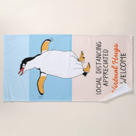 Toalha De Praia Hugs virtuais distantes do social