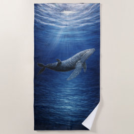 Toalha De Praia Humpback Whale Ocean Beach Towel