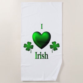 Toalha De Praia I Heart Irish