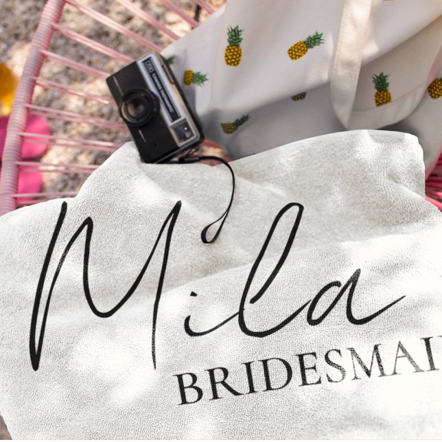 Toalha De Praia Ideias de presentes personalizadas da Bridesmaid (Criador carregado)