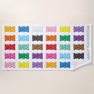 Toalha De Praia Igualdade Gummy Bears Beach Towel