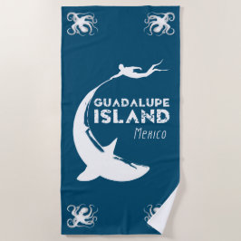 Toalha De Praia Ilha Guadalupe México | Mergulho Com Tubarões