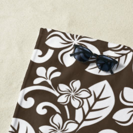 TOALHA DE PRAIA ILHA PLUMERIA (CAFÉ BROWN)