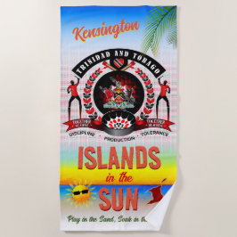 Toalha De Praia Ilhas no Sol Trinbago Lembrança