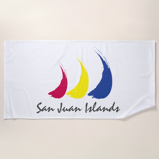 Toalha De Praia Ilhas Sails_Paint-The-Wind_San Juan (Frente)