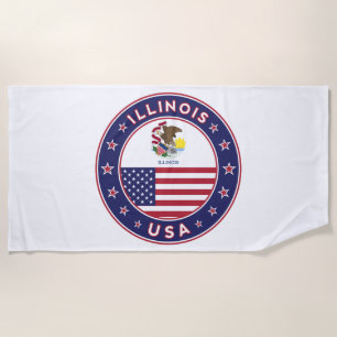 Toalha De Praia Illinois