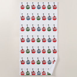 Toalha De Praia Ilustração de Elevação de Esquema Retroativo