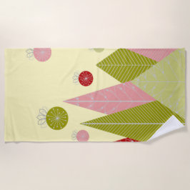 Toalha De Praia Ilustração de Natal Festivo