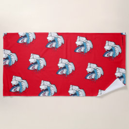 Toalha De Praia Ilustração Engraçada do Cartoon de Tuilet