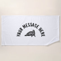 Ilustração Simples de Black Walrus