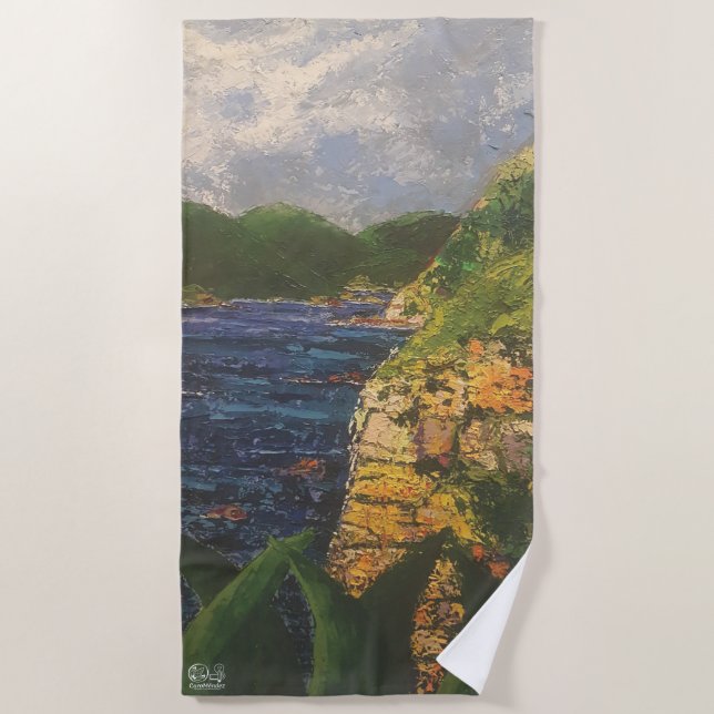 Toalha De Praia Imagen de mi obra La roca (Frente)