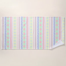 Toalha De Praia Impressão de Bebê Pastel