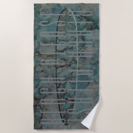 Toalha De Praia Impressão do Conselho de Surf de praia