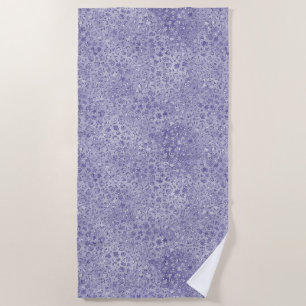 Toalha De Praia Impressão Glitter Glitz Leopardo Roxo