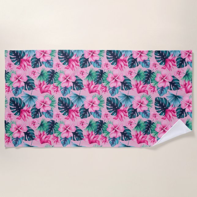 Toalha De Praia Impressão havaiano (Frente)