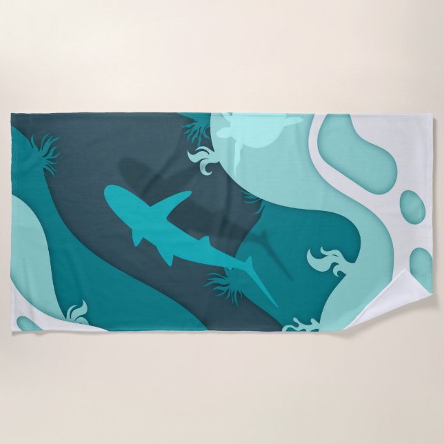 Toalha De Praia Impressão havaiano (Frente)