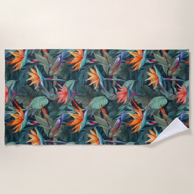 Toalha De Praia Impressão havaiano (Frente)