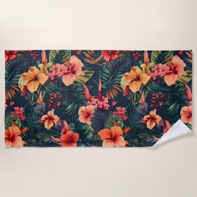 Toalha De Praia Impressão havaiano (Frente)