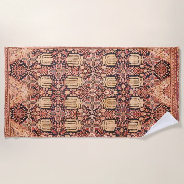 Toalha De Praia impressão Persa do século XVII (Frente)