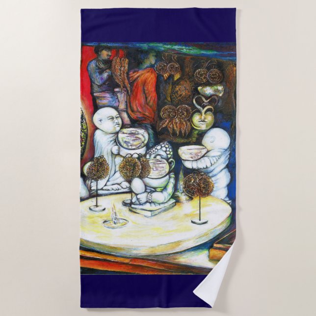 Toalha De Praia Inabalável pelo desafio (Frente)