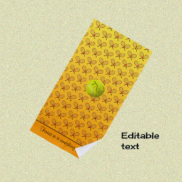 Toalha De Praia Inicializa o tênis de texto personalizado padrão l