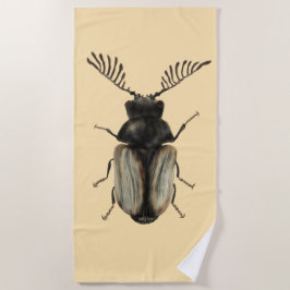 Toalha De Praia Insect Lover Beetle Art