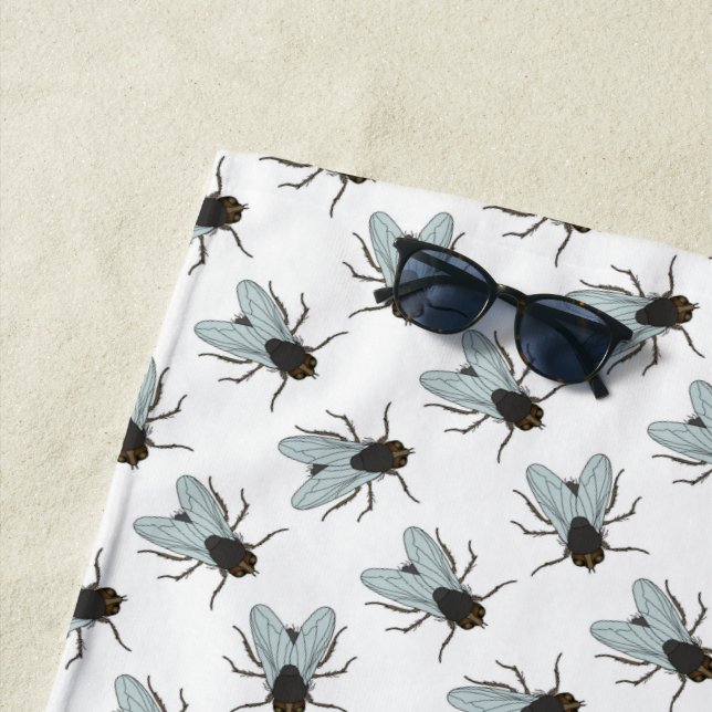 Toalha De Praia Insetos De Mosca De Mosca Insetos Insetos Inseto Y (In Situ)
