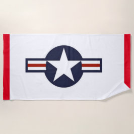 Toalha De Praia Insignia da aeronave USAF da 2ª Guerra Mundial