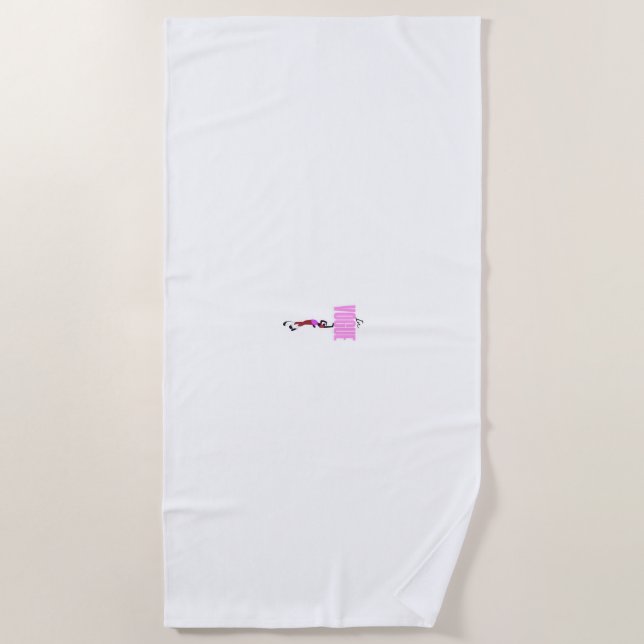 Toalha De Praia Instrução Toque (Frente)