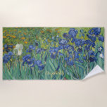 Toalha De Praia Irisa Flores Natureza Vincent Van Gogh Vintage Art<br><div class="desc">Faça um salto, se destaque, crie sua toalha de praia personalizada personalizada, personalizada, flores / floral / natureza / vintage amantes da arte, bonita, vibrante, lavável por máquina, personalizada, apresentando um belo óleo de vintagem detalhado e colorido na pintura de canvas, de Vincent van Gogh, de irises e flores sazonais...</div>