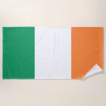 Toalha De Praia Irish Flag (República da Irlanda) (ROI) (Eire)<br><div class="desc">Esta design é a bandeira nacional da República da Irlanda, que é um país do Noroeste da Europa. A República da Irlanda é composta por 26 dos 32 condados da ilha da Irlanda (também conhecida, em língua irlandesa, como Éire e, em Ulster Scots, como Airlann); os outros condados constituem a...</div>