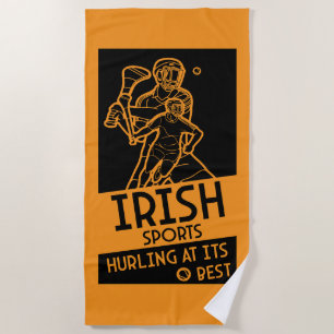 Toalha De Praia Irish Hurling Sport
