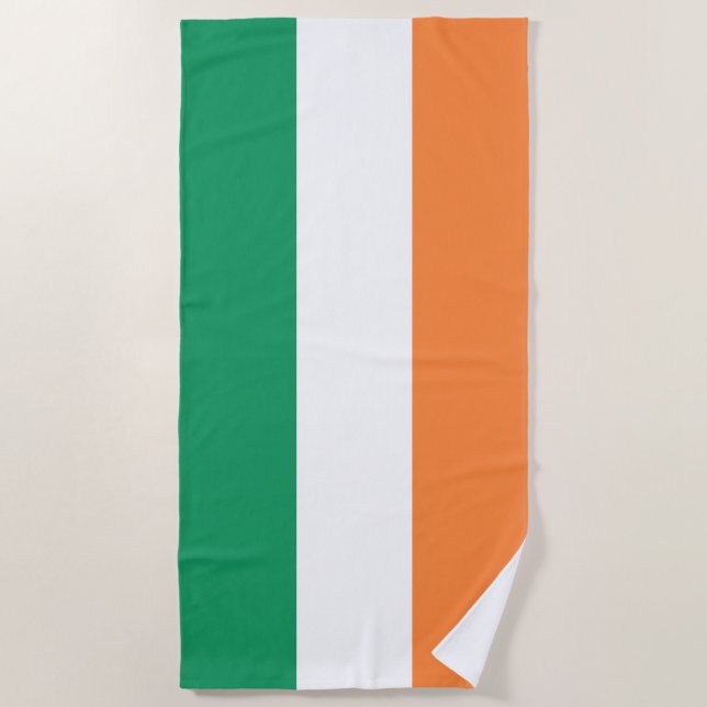 Toalha De Praia Irish National Flag, Irish Standard, Banner (Frente)