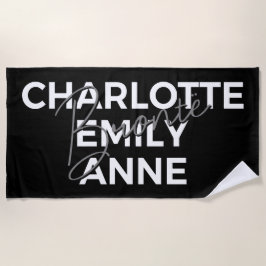 Toalha De Praia Irmãs Brontë II - Charlotte & Emily & Anne