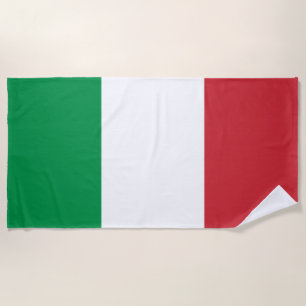Toalha De Praia Itália Bandeira Patriótica Italiana