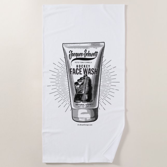 Toalha De Praia Jacques Schwett Face Wash (Frente)